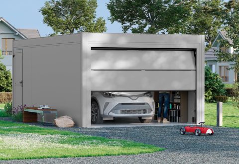 Carport box garage en aluminium Rénoval