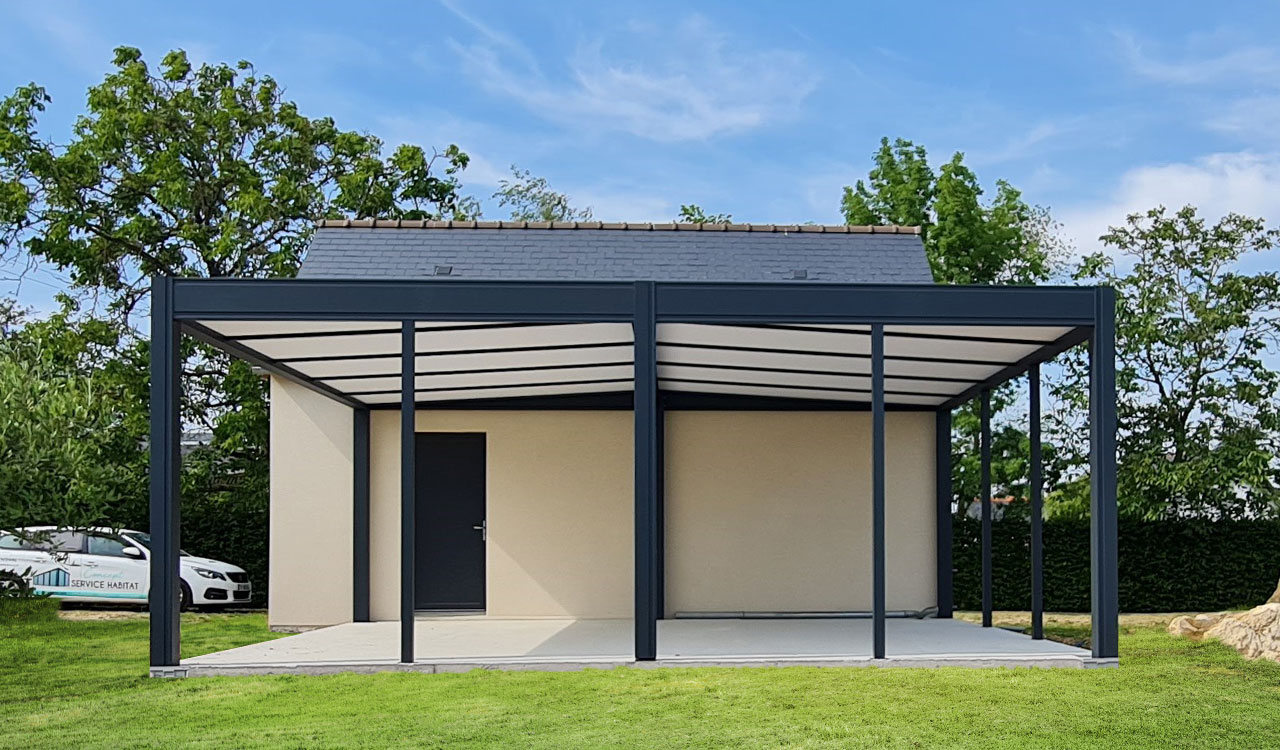 Carport box pour voiture Rénoval