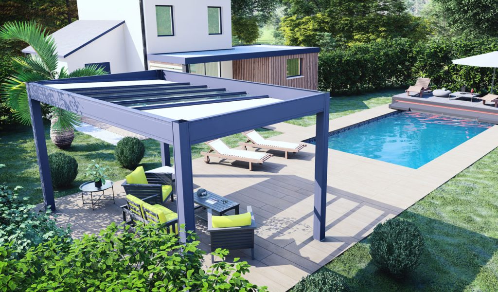 Pergola design Rénoval 4 pieds indépendante