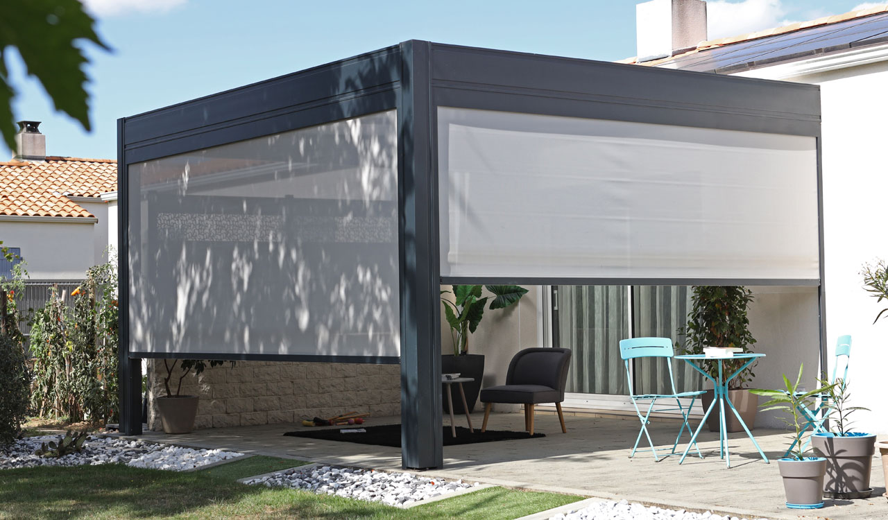 Pergola design avec stores Rénoval