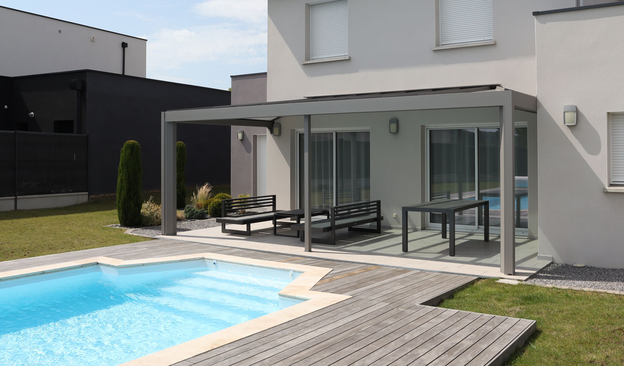 Pergola en aluminium Rénoval 4x3