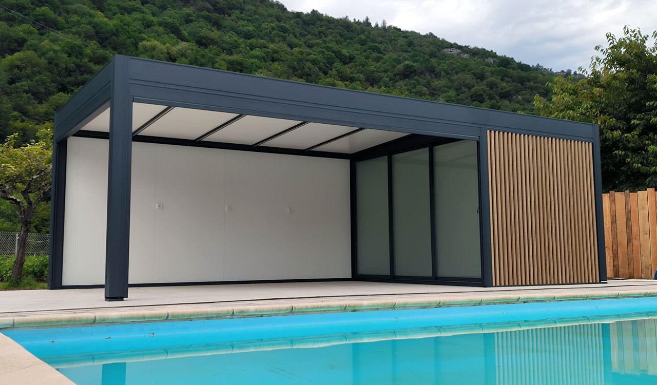 Pergola indépendante en aluminium Rénoval